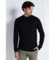 Victorio & Lucchino, V&L Maglione girocollo jacquard astratto nero