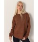 Victorio & Lucchino, V&L Brauner Pullover mit Knöpfen