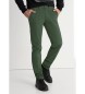 Victorio & Lucchino, V&L Zielone satynowe spodnie chino