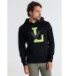 Victorio & Lucchino, V&L Sweatshirt mit Raglanärmel und Applikation schwarz