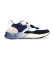 Voile blanche Sneakers in pelle blu navy Club 01