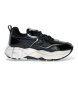 Voile blanche Club105 Leder-Sneaker schwarz