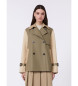 Weekend Max Mara Wkdbiglia green trench coat