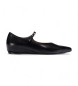 Wonders Leather Ballerinas Seul black