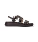 Wonders Loaf Leather Sandals preto