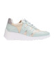 Wonders Kyoto turquoise leather trainers 