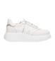 Wonders Roma White Leather Sneakers