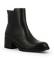 Wonders Leather Ankle Boots G-6240 black