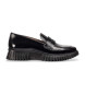 Wonders Mocassins Flexfly 02 zwart