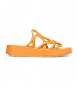 Wonders Skórzane sandały Eladia Orange