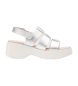 Wonders Nora silver leather sandals