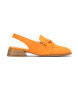 Wonders Skórzane sandały Phoenix pomarańczowe