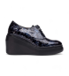 Wonders Scarpe in pelle Blucher blu scuro