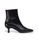 Wonders Flex Fit 11 sapatos de couro preto