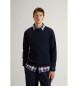 Woolrich Jersey de cuello redondo de lana marino