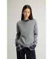 Woolrich Round neck jumper in grey blend