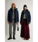 Woolrich Parka Arctic Cloud com capuz azul-marinho