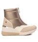 Xti Beige ankle boots with beige heel -Height 6cm Xti Beige ankle boots with beige heel -Height 6cm