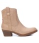 Xti Enkellaarsjes 142039 beige - hakhoogte: 5cm