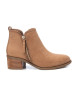 Xti Leather Ankle Boots 143420 beige