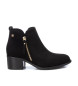 Xti Bottines en cuir 143420 noir