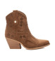 Xti Leather ankle boots 143748 brown