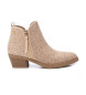 Xti Lederstiefeletten 143886 beige