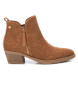 Xti Bottines en cuir 143886 marron