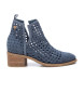 Xti Leather ankle boots 143959 blue