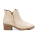 Xti Leather ankle boots 143962 beige