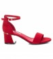 Xti Sandlias com salto vermelho -Calcanhar de 5cm