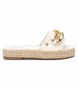 Xti Leather Sandals 141403 white