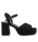 Xti Sandal Mrs Antelina Svart -Hjd Hl 7cm