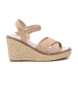 Xti Sandalias 142251 beige -Altura cua 8cm-