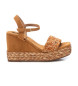 Xti Sandals 142673 brown -Height wedge 9cm