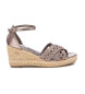 Xti Sandals 142774 grey -Height wedge 8cm