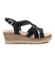 Xti Sandals 142776 black -Height wedge 5cm