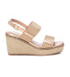 Xti Sandals 142832 nude -Height wedge 9cm