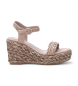 Xti Sandalen 142859 taupe -Hoogte sleehak 9cm