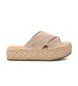 Xti Sandalias de piel 143640 beige