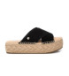 Xti Sandalias de piel 143640 negro
