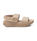 Xti Ledersandalen 143872 taupe
