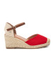 Xti Espadrillas in pelle 140746 rosse