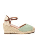 Xti Turquoise leren espadrilles 140746