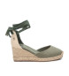 Xti Espadrilles en cuir 141094 vert