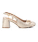 Xti XTI WOMAN'S SHOE 142343 gold -height 7cm heel