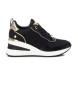 Xti Sneakers 142408 nero -Altezza zeppa 5cm-