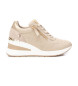 Xti Trainers 142413 beige -Height wedge 5cm