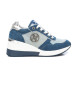 Xti Sneakers 142651 blu -Altezza zeppa 6cm-