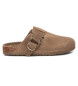 Xti Leather Clogs 142905 taupe